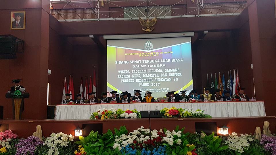 Gambar Akhir tahun 2017, UIN Alauddin Makassar Kembali Gelar Wisuda